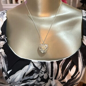 Silver  heart pendant.